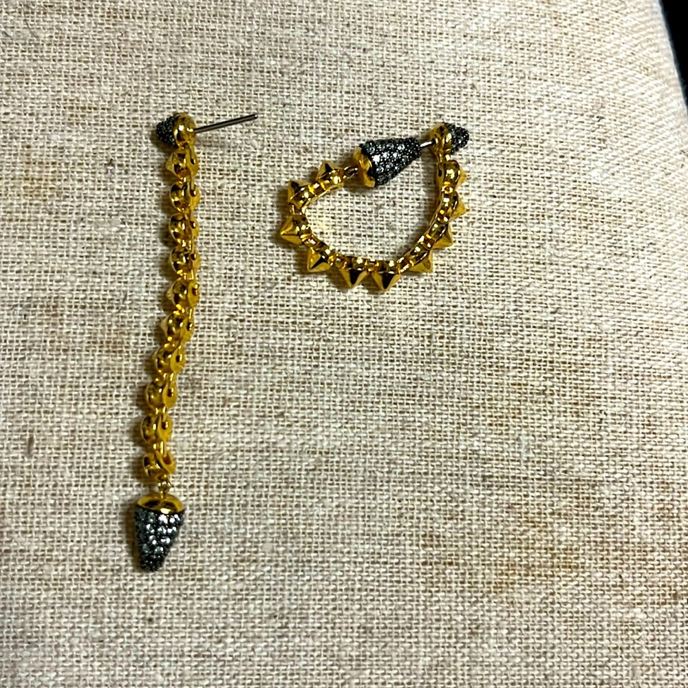 Stella & Dot convertible earring drops / hoops